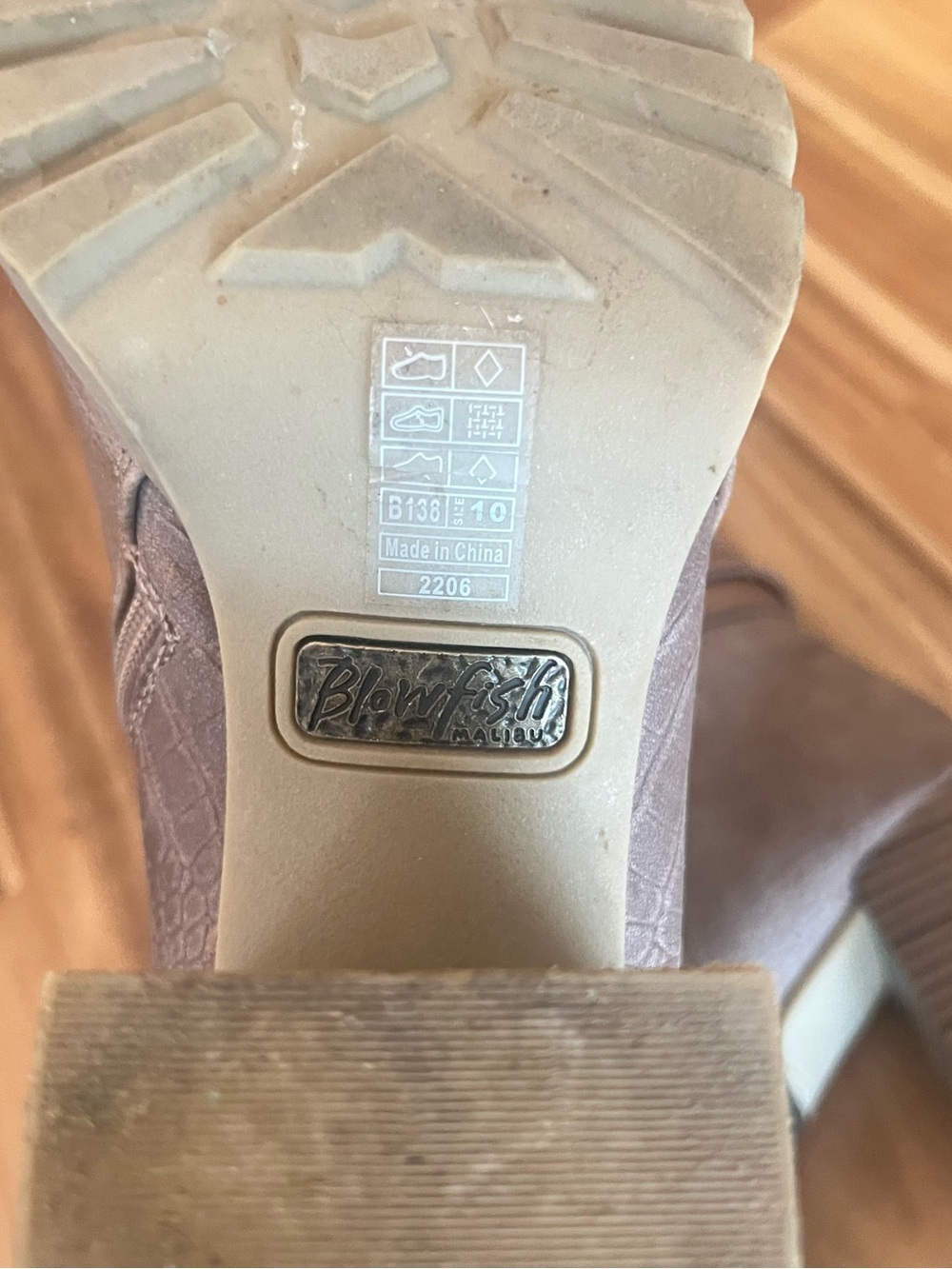 Blowfish Chunky Heel Ankle Boots in Taupe - Picture 9 of 11